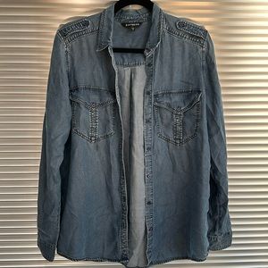 Denim button up